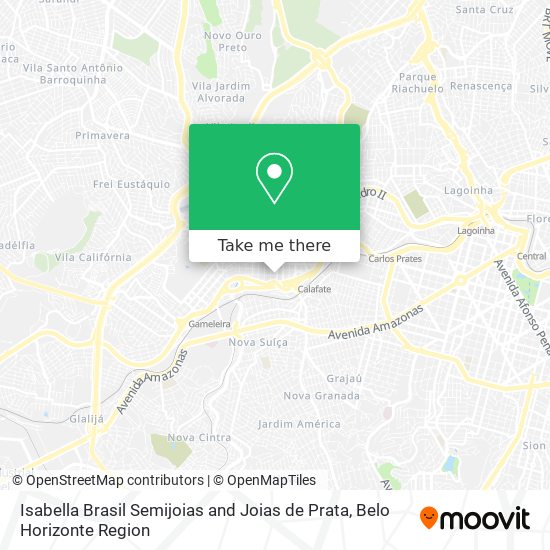 Isabella Brasil Semijoias and Joias de Prata map