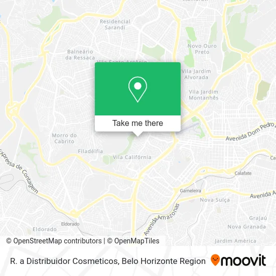 R. a Distribuidor Cosmeticos map