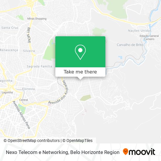 Nexo Telecom e Networking map