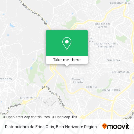 Distribuidora de Frios Oitis map