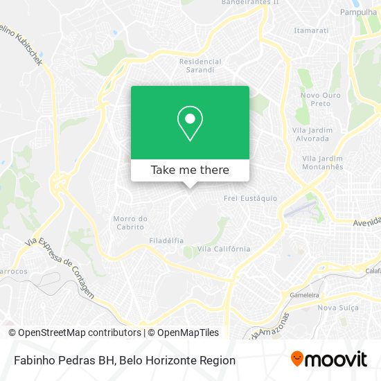 Fabinho Pedras BH map