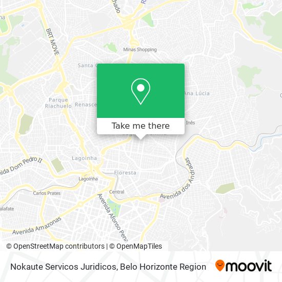 Nokaute Servicos Juridicos map