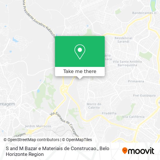 S and M Bazar e Materiais de Construcao. map