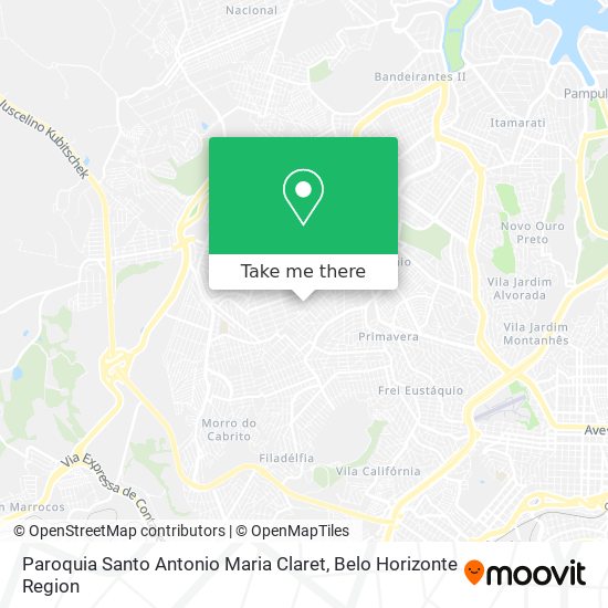 Paroquia Santo Antonio Maria Claret map