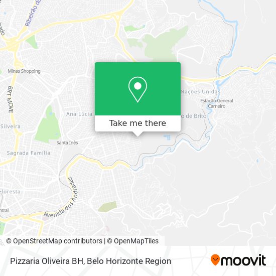 Pizzaria Oliveira BH map