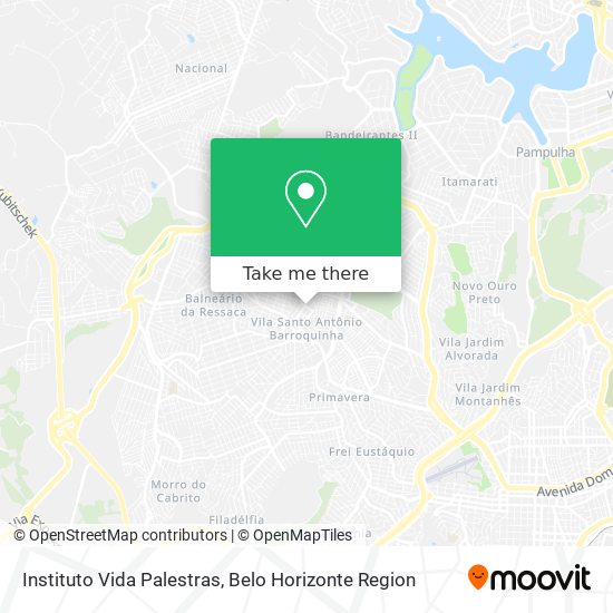 Instituto Vida Palestras map