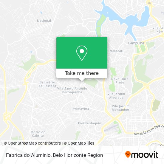 Fabrica do Aluminio map