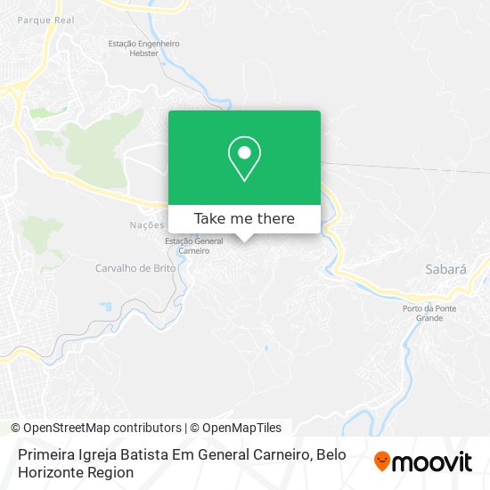 Primeira Igreja Batista Em General Carneiro map