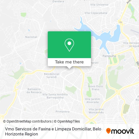 Vmo Servicos de Faxina e Limpeza Domiciliar map