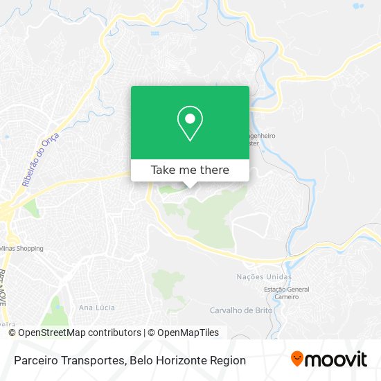 Parceiro Transportes map