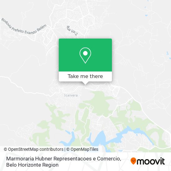 Marmoraria Hubner Representacoes e Comercio map