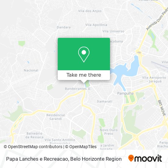 Papa Lanches e Recreacao map
