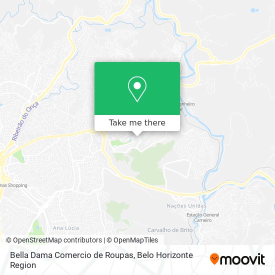 Mapa Bella Dama Comercio de Roupas