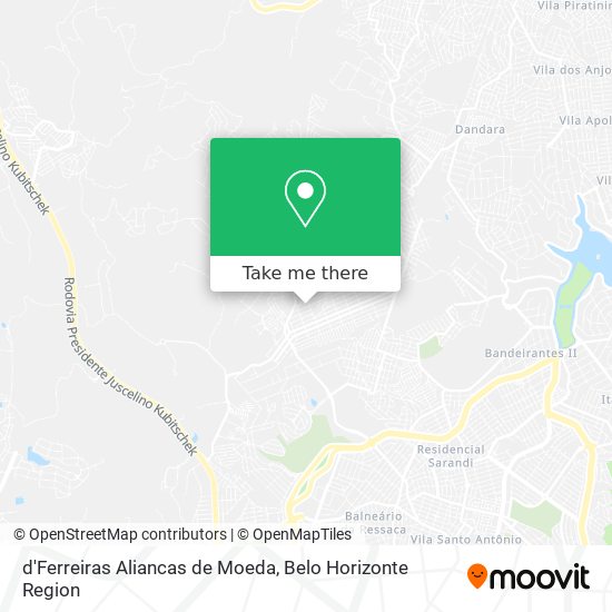 d'Ferreiras Aliancas de Moeda map