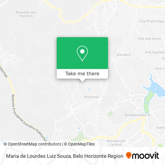 Maria de Lourdes Luiz Souza map