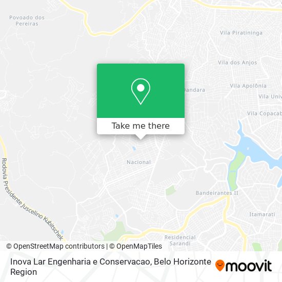Inova Lar Engenharia e Conservacao map