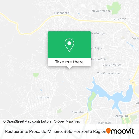 Restaurante Prosa do Mineiro map