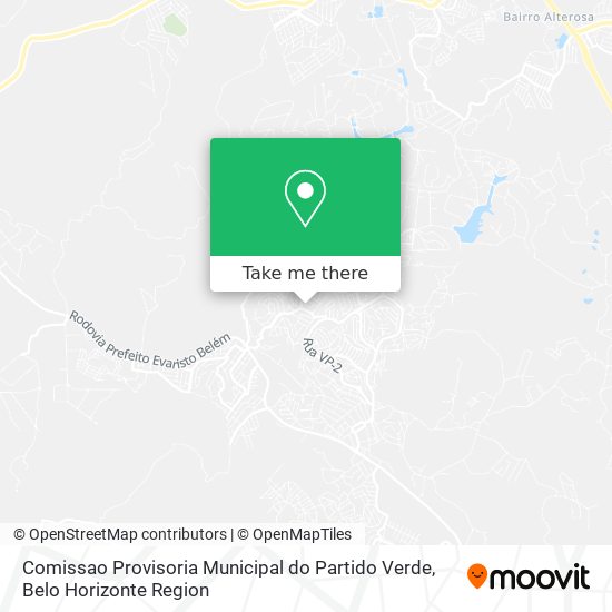 Comissao Provisoria Municipal do Partido Verde map