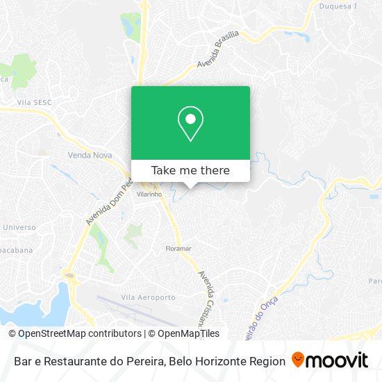 Mapa Bar e Restaurante do Pereira