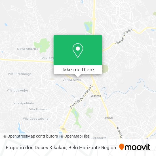 Emporio dos Doces Kikakau map