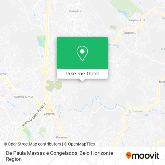 De Paula Massas e Congelados map