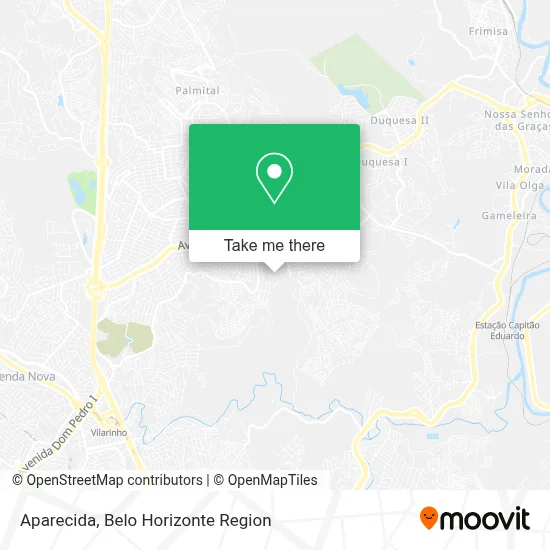 Aparecida map