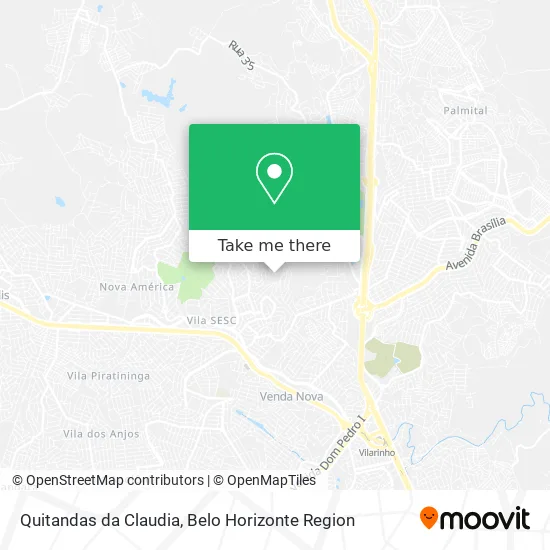 Mapa Quitandas da Claudia