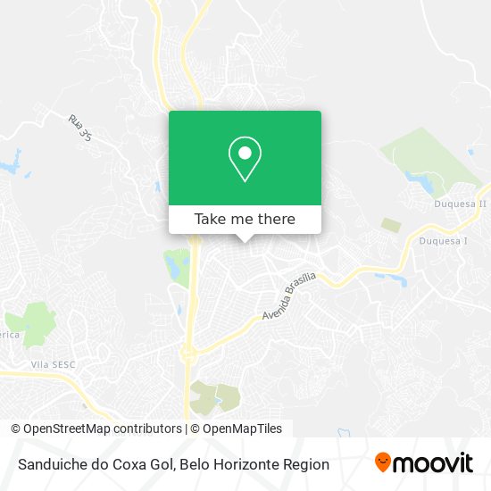 Sanduiche do Coxa Gol map