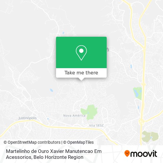 Martelinho de Ouro Xavier Manutencao Em Acessorios map
