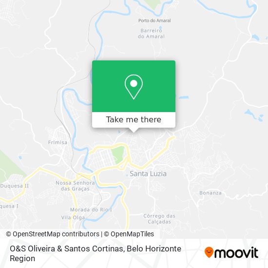 O&S Oliveira & Santos Cortinas map