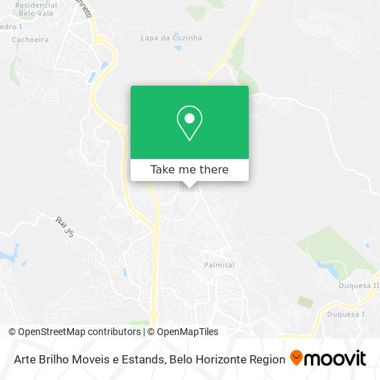 Arte Brilho Moveis e Estands map