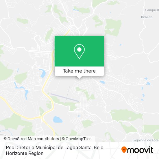 Psc Diretorio Municipal de Lagoa Santa map