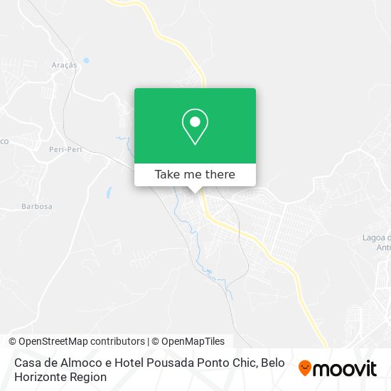 Casa de Almoco e Hotel Pousada Ponto Chic map
