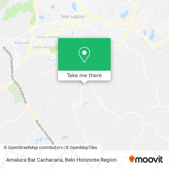 Amaluca Bar Cachacaria map