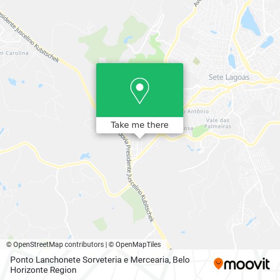 Ponto Lanchonete Sorveteria e Mercearia map