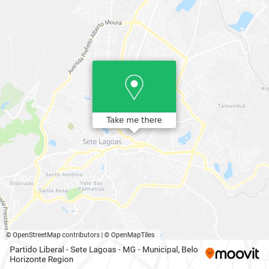 Partido Liberal - Sete Lagoas - MG - Municipal map