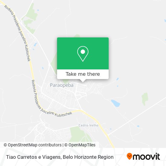 Tiao Carretos e Viagens map