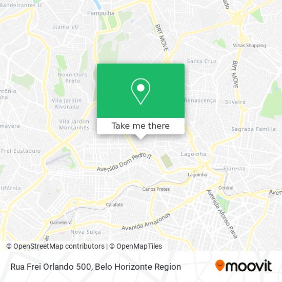 Mapa Rua Frei Orlando 500