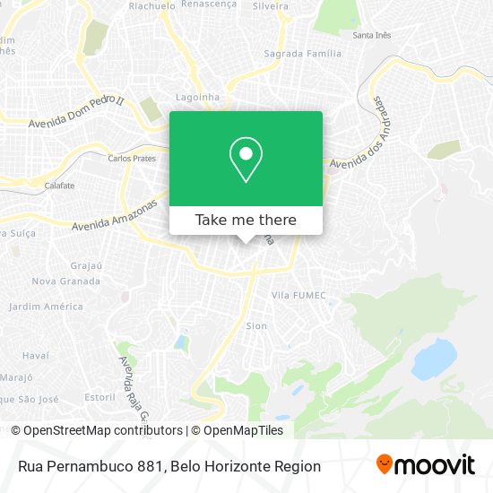 Rua Pernambuco 881 map