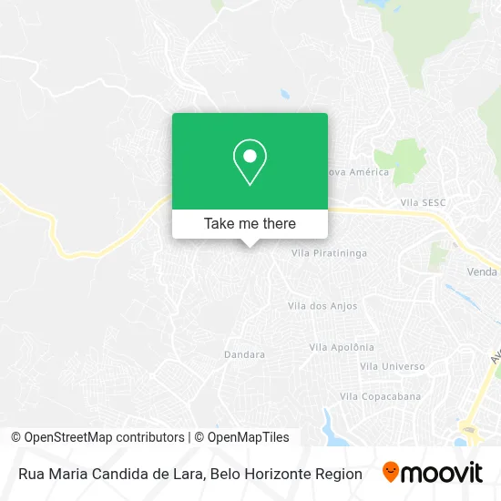 Rua Maria Candida de Lara map