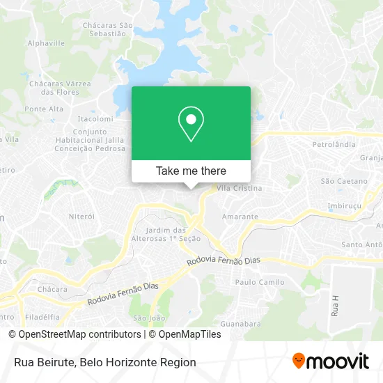 Rua Beirute map