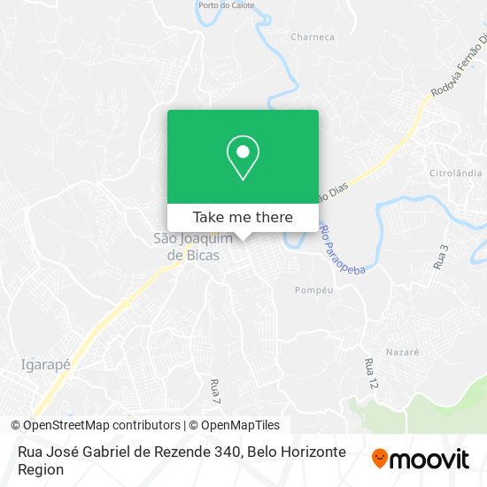 Rua José Gabriel de Rezende 340 map
