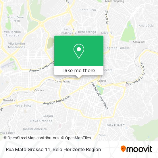 Mapa Rua Mato Grosso 11