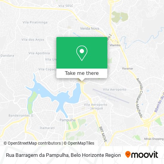 Rua Barragem da Pampulha map