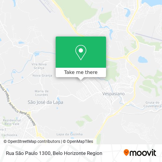 Rua São Paulo 1300 map