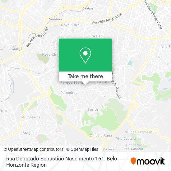 Mapa Rua Deputado Sebastião Nascimento 161