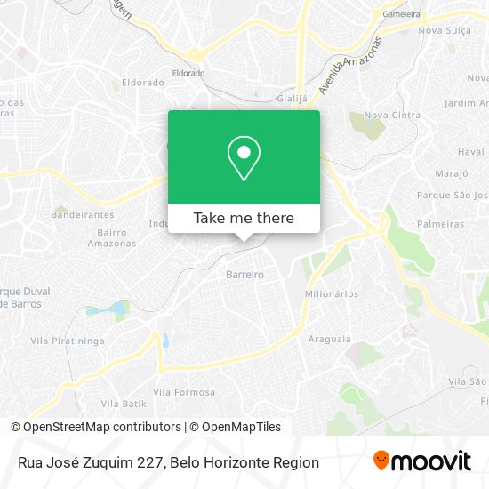 Rua José Zuquim 227 map