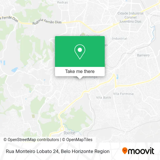 Rua Monteiro Lobato 24 map