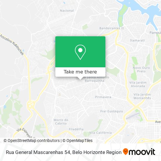 Rua General Mascarenhas 54 map