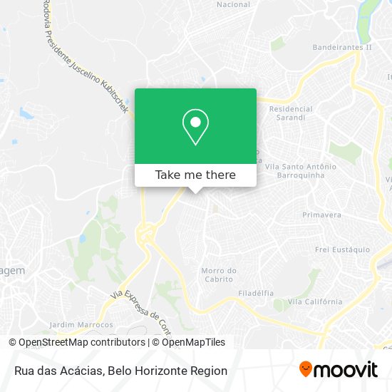 Rua das Acácias map